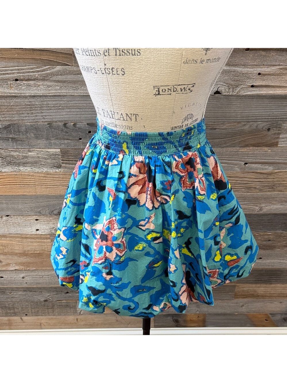 Cleobella Suri Mini Bubble Hem Skirt in Calypso Size Small NWOT - Picture 4 of 7